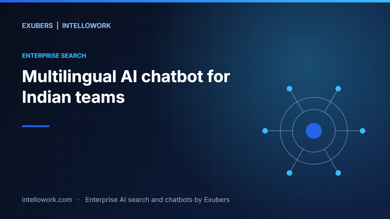 Multilingual AI chatbot for Indian enterprise teams